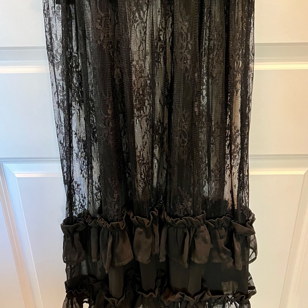 Renamed Black Lace See Thru Maxi Dress - Picture 5 of 5